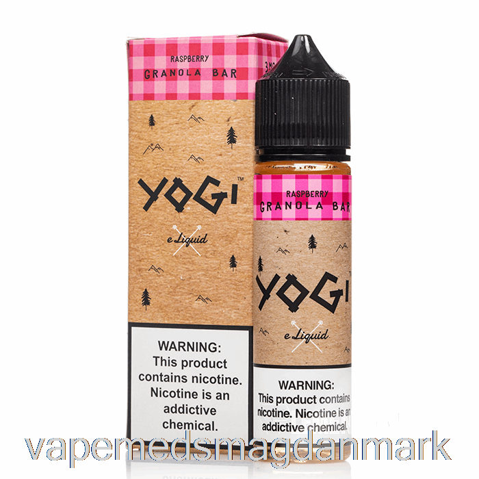 Vape Uden Nikotin Hindbær Granola Bar - Yogi E-væske - 60ml 0mg